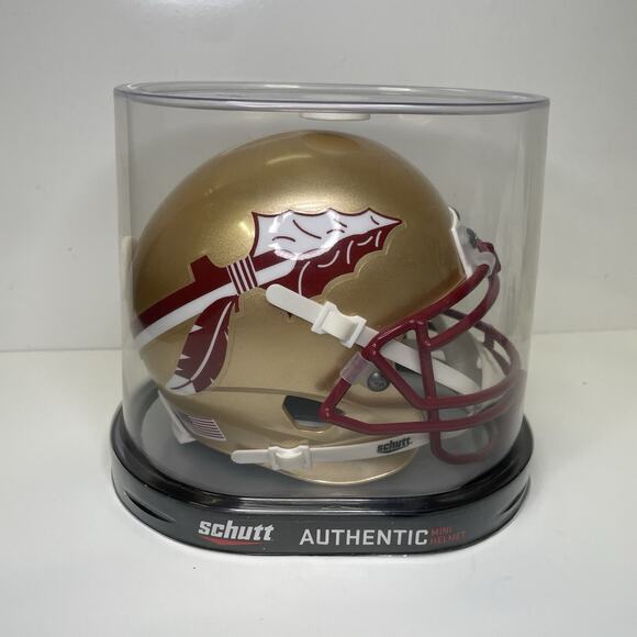 NCAA Florida State Seminoles Collectible Alt Mini Helmet  Florida State Seminoles NCAA Alternate Style Schutt Mini Football Helmet NEW